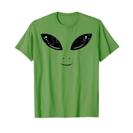 Alien Face Funny Costume UFO Space Boys Girls Kids Men Women T-Shirt