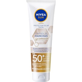 Protector Solar Facial NIVEA SUN Control De Manchas Luminous 630° Con Thiamidol Fps50+ 40Ml, con ácido hialurónico