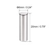 TOP-VIGOR 25Pcs 6mm x 20mm Dowel Pins Shelf Support Pegs,