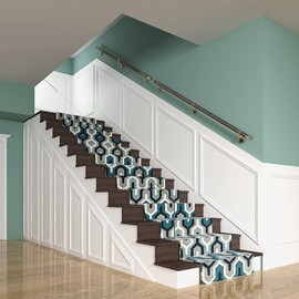 ROTHLEY Wooden Handrails for Indoor Stairs: 6.6FT Wood Hand Railings with Metal Alloy Brackets Wall Mount 1.6" Round Wooden Stair Railing for Home Corridor Lofts Kindergarten Guardrail (Ebony)