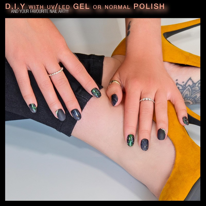 By Vixi 600 SHORT OVAL NAIL SET with PREP FILE,