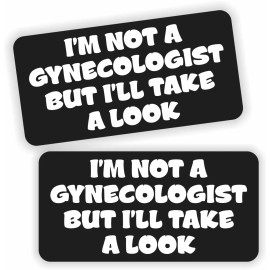 Unbranded/Generic Funny Gynecologist 1x2 Vinyl Hard Hat Stickers Decals | Laborer Foreman Helmet
