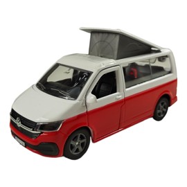 Kids Globe VW Transporter Motorhome Die Cast Pull Back 13.5 cm, Toy for Children, 520362