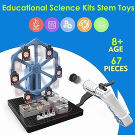 Learning Toys Educational Science Kit Shooting Games 8 9 10+ Year Old Boys Girls,Kids Electronics Kit Building Blocks Set,STEM Toys Science Experiments Birthday Gift 8-12 Year Old Boys Kids