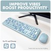 X9 Cute Wireless Keyboard and Mouse Combo - Retro Typewriter