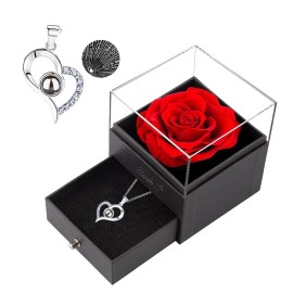 Unbranded Rose necklace Valentine's Day gift for women, mother, girlfriend forever