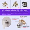 Brushed Nickel Shower Faucet - Single Function Shower Trim Kit