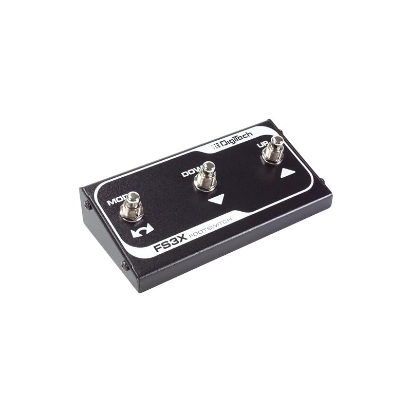 DigiTech FS3X 3-Button Footswitch Bundle with Power Supply, Guitar Cable,