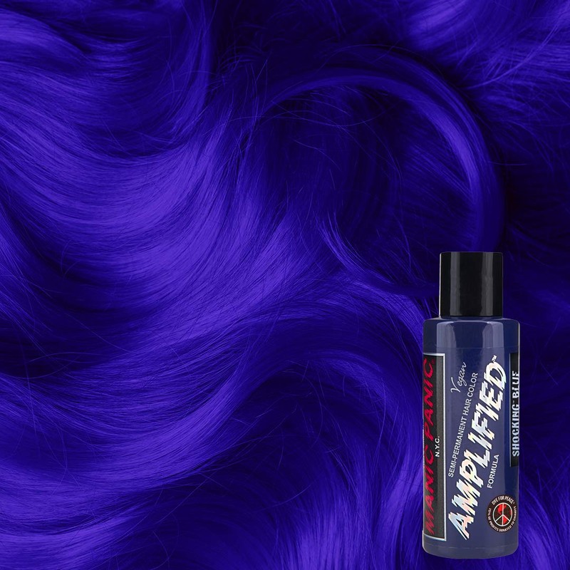 MANIC PANIC Shocking Blue Color - Amplified - Semi Permanent