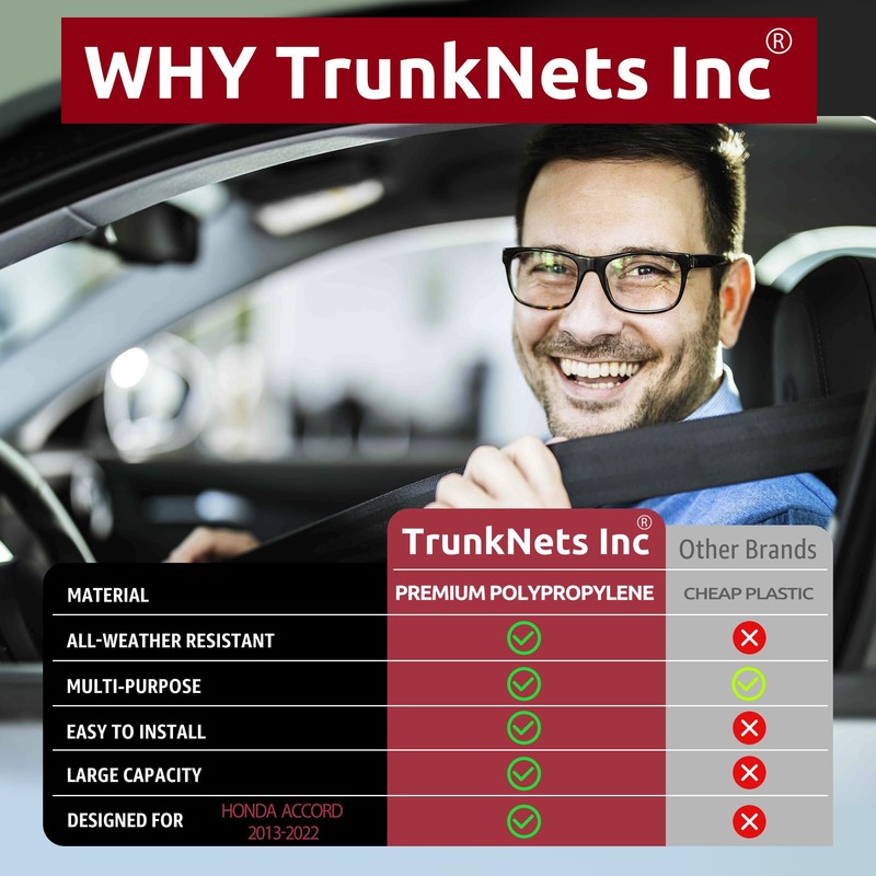 Envelope Style Automotive Elastic Trunk Mesh Cargo Net for Honda