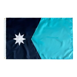 TOPFLAGS New Minnesota Flag 4x6 Outdoor New MN State Flags Embroidered Flag Heavy Duty Sewn Stripes with 2 Brass Grommets