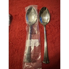 Gorham TRILOGY 2 Piece Flatware Serving Spoons 18/8 Stainless
