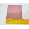 Carnation Pink Ceramic Tile 4.25 in Subway Square Mid Century