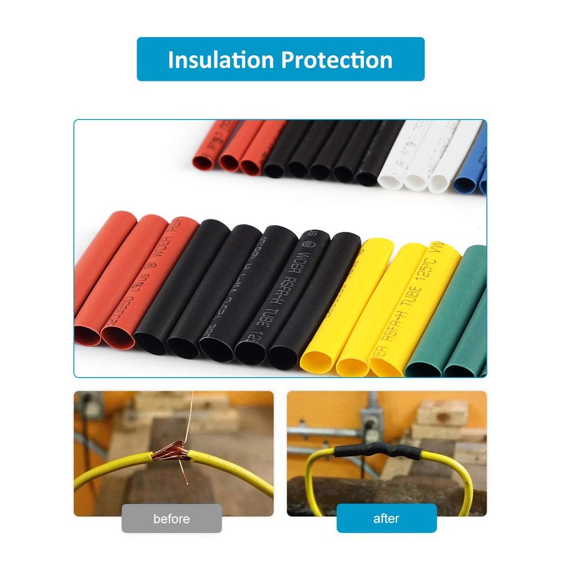 innhom 650pcs Heat Shrink Tubing Heat Shrink Tube Wire Shrink