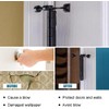 8 Pack Hinge Pin Oil Rubbed Bronze Door Stopper, Adjustable