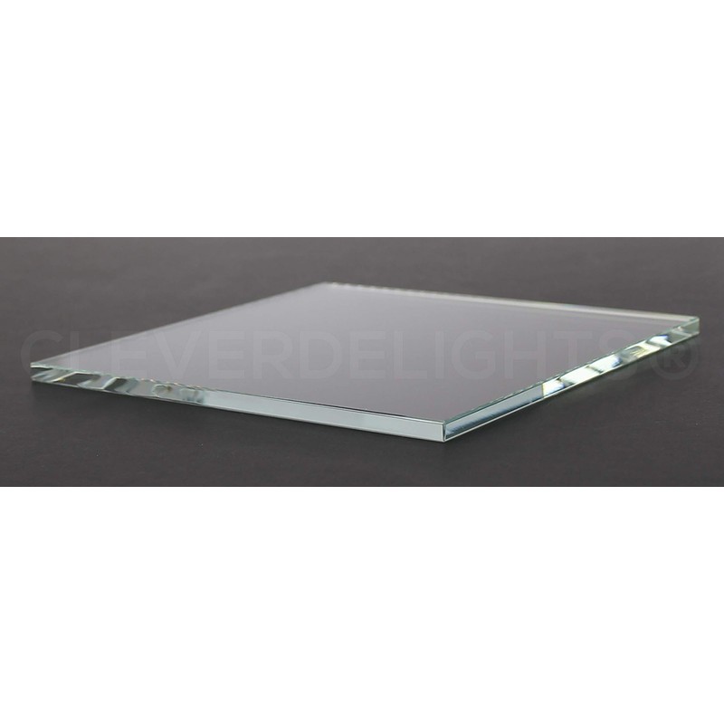 CleverDelights 4" Square Glass Tiles - 5 Pack