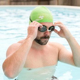 Soaked Adult Piranha Goggles Forest Green