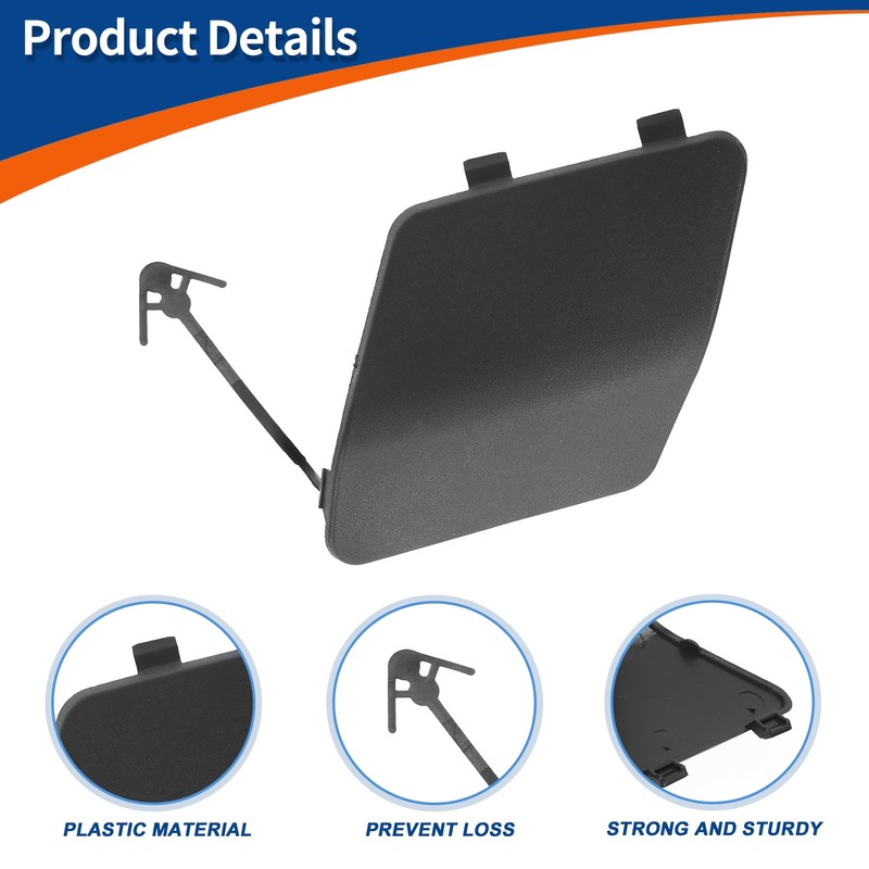 QUARKZMAN Towing Hook Cover Front Right Car Bumper Tow Hook