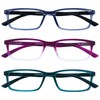OPULIZE-See Pack de 3 anteojos de lectura con bloqueo de