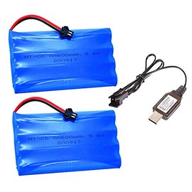 CBB 9.6V 600mAh NI-CD Battery AA Battery Pack for RC Toy RC Truck Household Electric Appliances Lighting Equipment with Charging USB Cable
