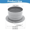 ZUDKSUY 3 Inch Duct Connector Flange, Straight Pipe Flange Connector，2