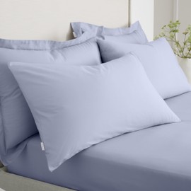 Bianca 200 Thread Count Cotton Percale Standard Pillowcase Pair Lavender