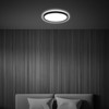 BRILONER - LED Ceiling Light with Indirect Light, Flat, IP44
