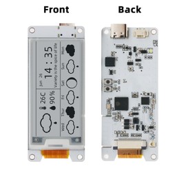 2.13 Inch LoRa E-Ink Display Module, ESP32-S3 USB C with SX-1262 LoRa ESP32 Support WiFi BLE Meshtastick for Arduino (with Acrylic Shell + Antenna)
