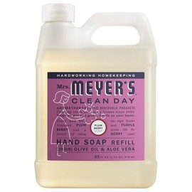 Mrs. Meyer’s Refill Jabón de Manos Líquido Plumberry, 975 ml | Repuesto Dulce con Aroma Natural | Fórmula Suave de Origen Vegetal | Ideal para Uso Diario | Sin Parabenos ni Crueldad Animal