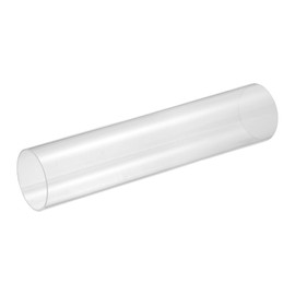 uxcell Clear Rigid Acrylic Pipe, 60mm(2.36") ID x 65mm(2.56") OD 12" Round Polycarbonate Tube Plastic Tubing for Plumbing, Lighting, Aquarium, DIY Projects