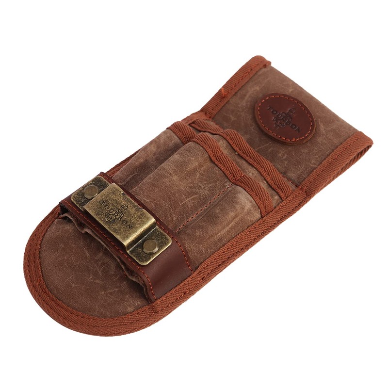 TOURBON Canvas Tool Pouch Belt Tape Measure Plier Wrench Holder