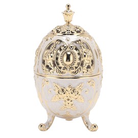 Incense Burner Zinc Alloy Vintage Incense Powder Cone Burner Decoration for Indoor and Home White