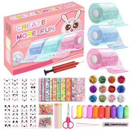 JurciCat Nano tape bubbles set kit for children, 57 pieces, DIY for stress relief and recovery, squishy set, super elastic nano tape for children, boys, girls