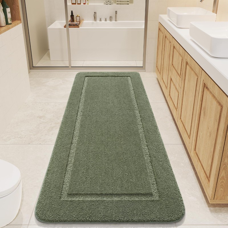 LOCHAS Bathroom Runner Rug, 24" x 60" Long Bath Rug,