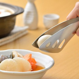 Oaks Rey 1906 Yubisaki Tongs, Yubisaki Server Tongs, Set of 2, Kitchen Tools, Cookware, Stainless Steel, Tsubame Sanjo Tong Set