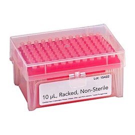 MICROLIT Micro Pipette Tips 10 ul Racked (Box), Non-Sterile, Universal Fit, 96 pcs/Rack (10ul)