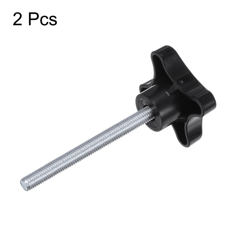 QUARKZMAN Pack of 2 Star Handles M8 x 80 mm
