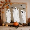 Large Ghost Halloween Window Clings & Mirror Decals, 4 Sheets