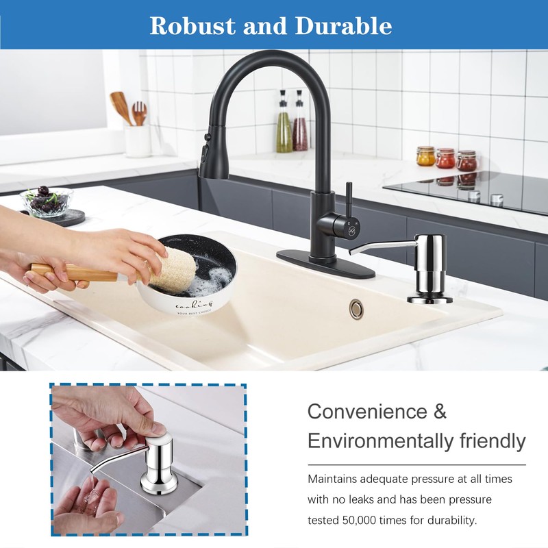 OUEST Ouest Dish Soap Dispenser for Kitchen Under Built-in Soap