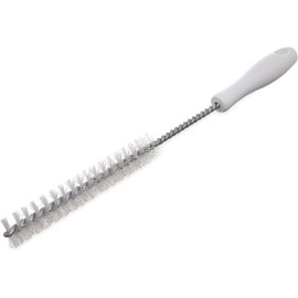 SPARTA 4018002 Spectrum Plastic Valve & Fitting Straight Brush, Spout Brush, Bottle Cleaner Brush With Polyester Bristles For Cleaning, Kitchens, Tight Spaces, 15 Inches, White