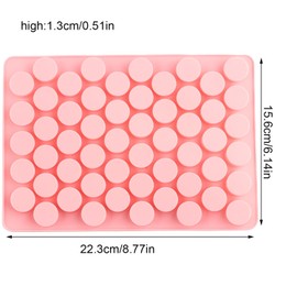 YIMINGMOLD 2PCS Round Silicone Candy Molds Mint Column Mold For Hard Candy Gummy Caramels