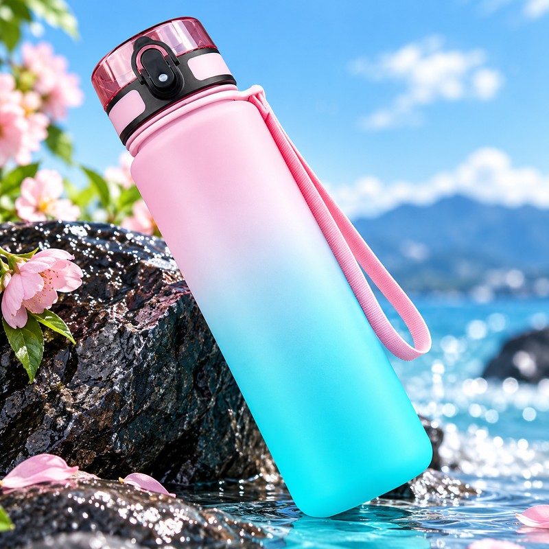 Gradient Water Bottle for Gym & Outdoor Use – BPA-Free