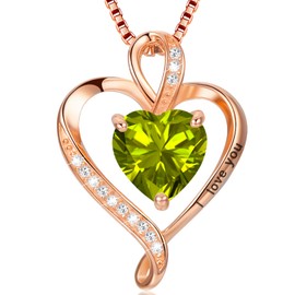 LAVUMO I Love You Heart Promise Necklaces 925 Sterling Silver Pendant Necklace Valentines Day Mother’s Day Christmas Anniversary Birthday Jewelry Gifts for Women Mother Wife Girlfriend Her