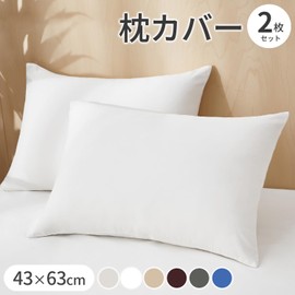 AZRA 2 Piece Pillow Case Set Peach Skin Zippered Zippered Stylish All Season Pillowcase Breathable Quick Drying 43*63cm White