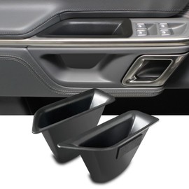 RAZOVEYI Door Side Organizer Tray for Rivian 2024 2023 2022 - Front Door Side Storage Box for Rivian R1S/R1T Interior Accessories 2022-2024, Create Car Storage Space by Handle Pocket（2PCS