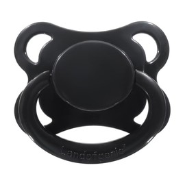 Landofgenie - Chupetes grandes para adultos, tamaño grande, con forma de luna, color negro