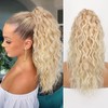 ORSUNCER 18" Ponytail Extension Claw Clip in Hair Extensions Curly