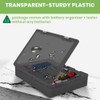 Battery Organizer Storage Holder- Batteries Case Containers Box with Tester