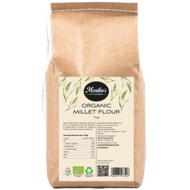 Organic Millet Flour 1kg - GMO & Gluten Free - Vegan
