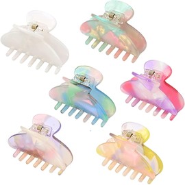 Small Hair Claw Clips Tortoises Claw Hair Clips Acrylic Claw Clips for Thin Medium Hair 2.1 Inch Mini Size Barrettes Acrylic Hair Jaw Clips Clamp Handmade Catch